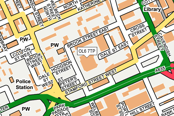 OL6 7TP map - OS OpenMap – Local (Ordnance Survey) OL6 7TP map - OS OpenMap – Local (Ordnance Survey)