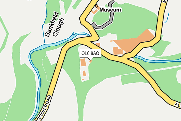 OL6 8AQ map - OS OpenMap – Local (Ordnance Survey) OL6 8AQ map - OS OpenMap – Local (Ordnance Survey)