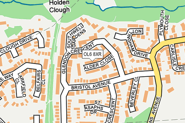 OL6 8XR map - OS OpenMap – Local (Ordnance Survey) OL6 8XR map - OS OpenMap – Local (Ordnance Survey)