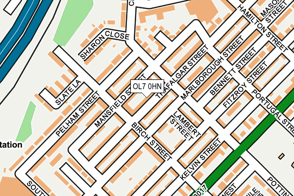 OL7 0HN map - OS OpenMap – Local (Ordnance Survey) OL7 0HN map - OS OpenMap – Local (Ordnance Survey)