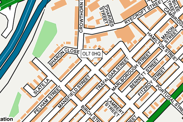 OL7 0HQ map - OS OpenMap – Local (Ordnance Survey) OL7 0HQ map - OS OpenMap – Local (Ordnance Survey)
