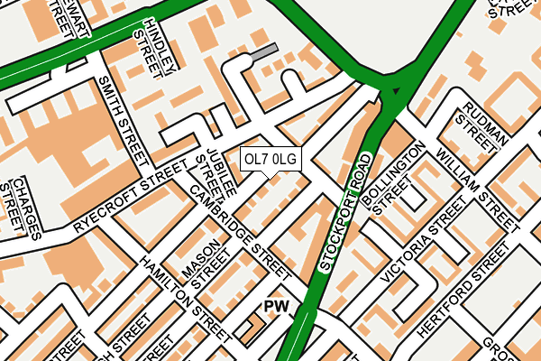 OL7 0LG map - OS OpenMap – Local (Ordnance Survey) OL7 0LG map - OS OpenMap – Local (Ordnance Survey)