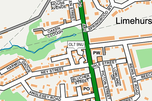 OL7 9NU map - OS OpenMap – Local (Ordnance Survey) OL7 9NU map - OS OpenMap – Local (Ordnance Survey)