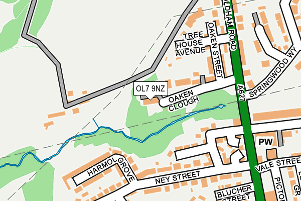 OL7 9NZ map - OS OpenMap – Local (Ordnance Survey) OL7 9NZ map - OS OpenMap – Local (Ordnance Survey)