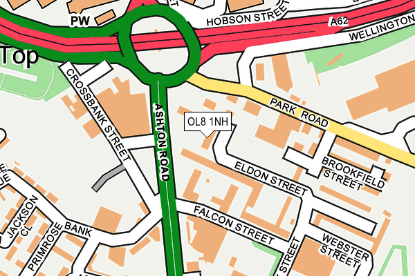 OL8 1NH map - OS OpenMap – Local (Ordnance Survey) OL8 1NH map - OS OpenMap – Local (Ordnance Survey)