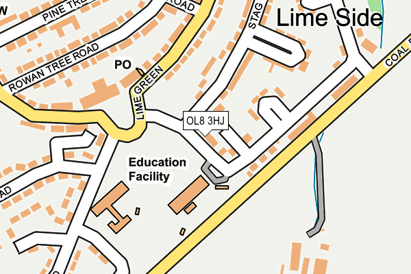 OL8 3HJ map - OS OpenMap – Local (Ordnance Survey) OL8 3HJ map - OS OpenMap – Local (Ordnance Survey)
