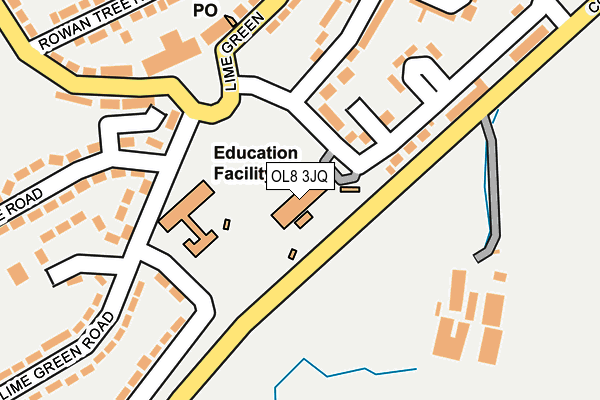 OL8 3JQ map - OS OpenMap – Local (Ordnance Survey) OL8 3JQ map - OS OpenMap – Local (Ordnance Survey)
