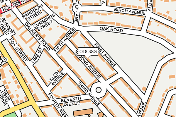 OL8 3SG map - OS OpenMap – Local (Ordnance Survey) OL8 3SG map - OS OpenMap – Local (Ordnance Survey)