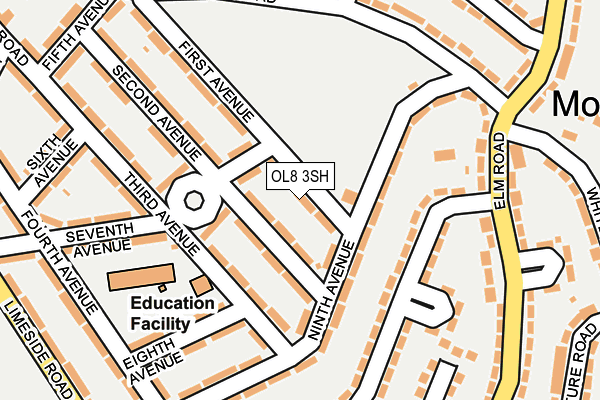 OL8 3SH map - OS OpenMap – Local (Ordnance Survey) OL8 3SH map - OS OpenMap – Local (Ordnance Survey)