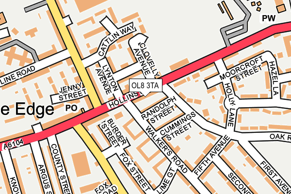 OL8 3TA map - OS OpenMap – Local (Ordnance Survey) OL8 3TA map - OS OpenMap – Local (Ordnance Survey)