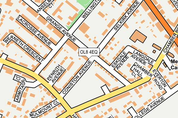 OL8 4EQ map - OS OpenMap – Local (Ordnance Survey) OL8 4EQ map - OS OpenMap – Local (Ordnance Survey)