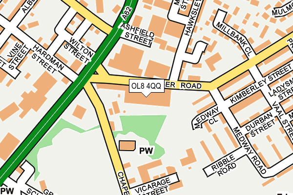 OL8 4QQ map - OS OpenMap – Local (Ordnance Survey) OL8 4QQ map - OS OpenMap – Local (Ordnance Survey)