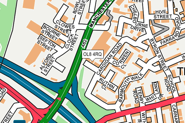 OL8 4RQ map - OS OpenMap – Local (Ordnance Survey) OL8 4RQ map - OS OpenMap – Local (Ordnance Survey)