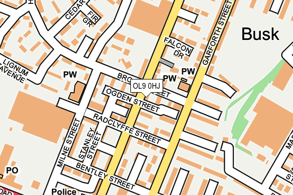 OL9 0HJ map - OS OpenMap – Local (Ordnance Survey) OL9 0HJ map - OS OpenMap – Local (Ordnance Survey)
