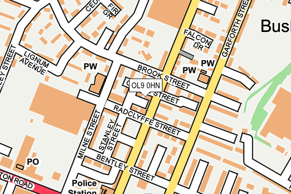 OL9 0HN map - OS OpenMap – Local (Ordnance Survey) OL9 0HN map - OS OpenMap – Local (Ordnance Survey)