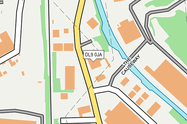 OL9 0JA map - OS OpenMap – Local (Ordnance Survey) OL9 0JA map - OS OpenMap – Local (Ordnance Survey)