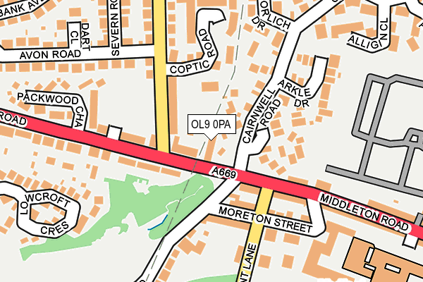 OL9 0PA map - OS OpenMap – Local (Ordnance Survey) OL9 0PA map - OS OpenMap – Local (Ordnance Survey)