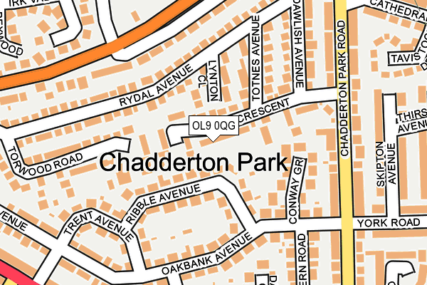 OL9 0QG map - OS OpenMap – Local (Ordnance Survey) OL9 0QG map - OS OpenMap – Local (Ordnance Survey)