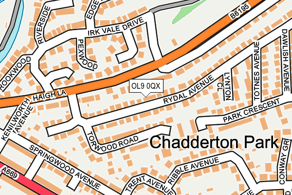 OL9 0QX map - OS OpenMap – Local (Ordnance Survey) OL9 0QX map - OS OpenMap – Local (Ordnance Survey)