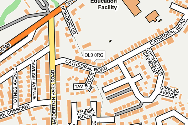 OL9 0RG map - OS OpenMap – Local (Ordnance Survey) OL9 0RG map - OS OpenMap – Local (Ordnance Survey)