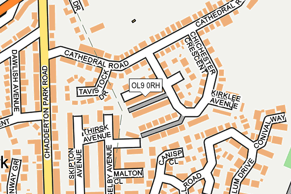 OL9 0RH map - OS OpenMap – Local (Ordnance Survey) OL9 0RH map - OS OpenMap – Local (Ordnance Survey)