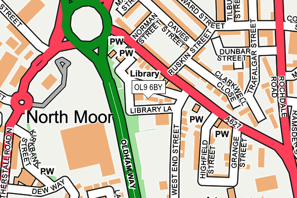 OL9 6BY map - OS OpenMap – Local (Ordnance Survey) OL9 6BY map - OS OpenMap – Local (Ordnance Survey)