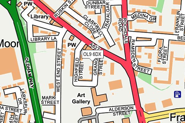 OL9 6DX map - OS OpenMap – Local (Ordnance Survey) OL9 6DX map - OS OpenMap – Local (Ordnance Survey)
