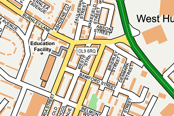 OL9 6RQ map - OS OpenMap – Local (Ordnance Survey) OL9 6RQ map - OS OpenMap – Local (Ordnance Survey)