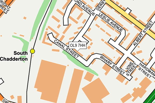 OL9 7HH map - OS OpenMap – Local (Ordnance Survey) OL9 7HH map - OS OpenMap – Local (Ordnance Survey)