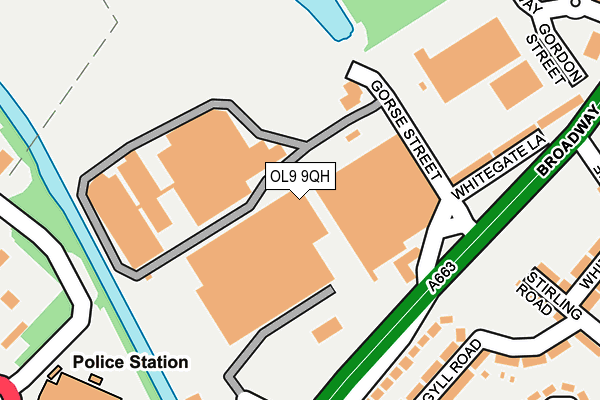 OL9 9QH map - OS OpenMap – Local (Ordnance Survey) OL9 9QH map - OS OpenMap – Local (Ordnance Survey)