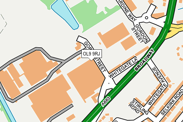 OL9 9RJ map - OS OpenMap – Local (Ordnance Survey) OL9 9RJ map - OS OpenMap – Local (Ordnance Survey)