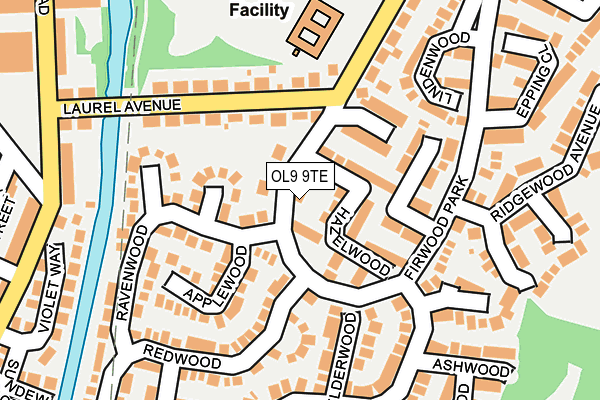 OL9 9TE map - OS OpenMap – Local (Ordnance Survey) OL9 9TE map - OS OpenMap – Local (Ordnance Survey)