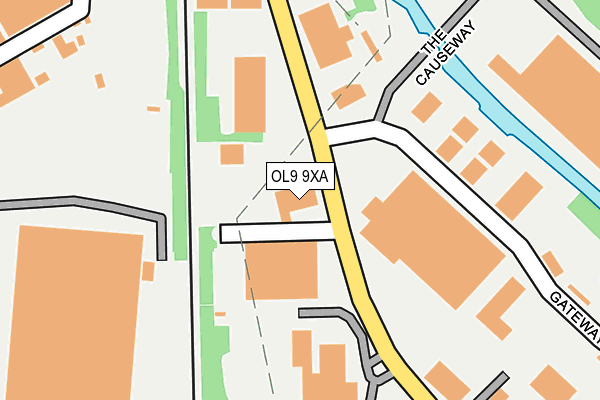 OL9 9XA map - OS OpenMap – Local (Ordnance Survey) OL9 9XA map - OS OpenMap – Local (Ordnance Survey)