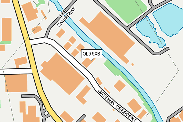 OL9 9XB map - OS OpenMap – Local (Ordnance Survey) OL9 9XB map - OS OpenMap – Local (Ordnance Survey)