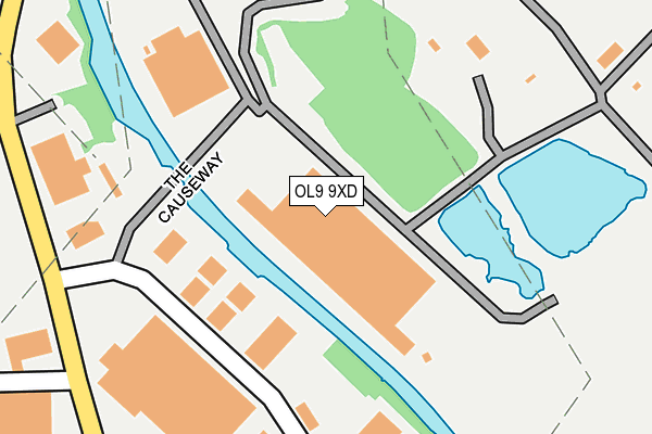 OL9 9XD map - OS OpenMap – Local (Ordnance Survey) OL9 9XD map - OS OpenMap – Local (Ordnance Survey)