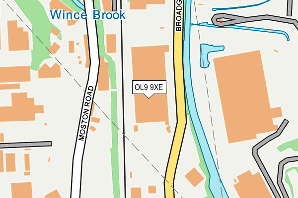 OL9 9XE map - OS OpenMap – Local (Ordnance Survey) OL9 9XE map - OS OpenMap – Local (Ordnance Survey)