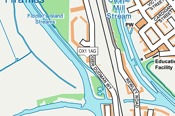 OX1 1AG map - OS OpenMap – Local (Ordnance Survey) OX1 1AG map - OS OpenMap – Local (Ordnance Survey)