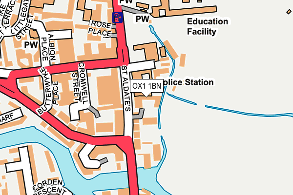 OX1 1BN map - OS OpenMap – Local (Ordnance Survey) OX1 1BN map - OS OpenMap – Local (Ordnance Survey)