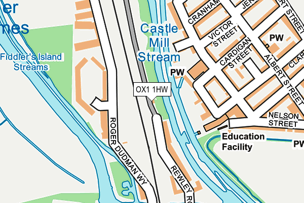OX1 1HW map - OS OpenMap – Local (Ordnance Survey) OX1 1HW map - OS OpenMap – Local (Ordnance Survey)
