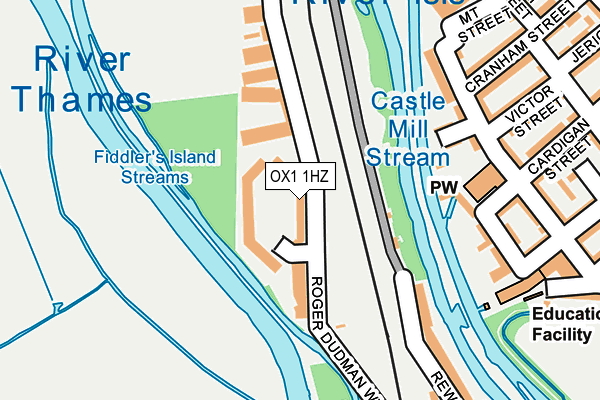 OX1 1HZ map - OS OpenMap – Local (Ordnance Survey) OX1 1HZ map - OS OpenMap – Local (Ordnance Survey)