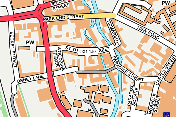 OX1 1JG map - OS OpenMap – Local (Ordnance Survey) OX1 1JG map - OS OpenMap – Local (Ordnance Survey)