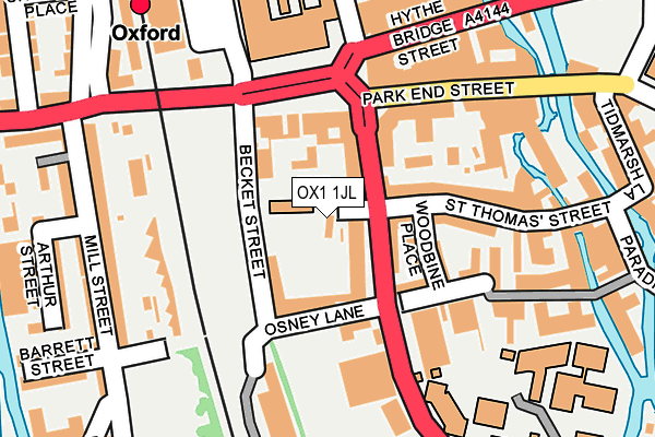 OX1 1JL map - OS OpenMap – Local (Ordnance Survey) OX1 1JL map - OS OpenMap – Local (Ordnance Survey)