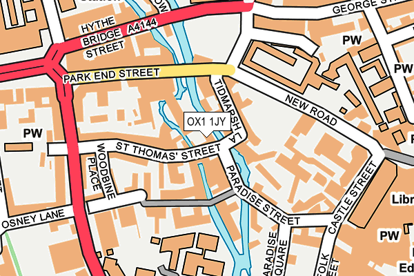 OX1 1JY map - OS OpenMap – Local (Ordnance Survey) OX1 1JY map - OS OpenMap – Local (Ordnance Survey)