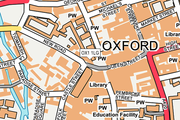 OX1 1LG map - OS OpenMap – Local (Ordnance Survey) OX1 1LG map - OS OpenMap – Local (Ordnance Survey)