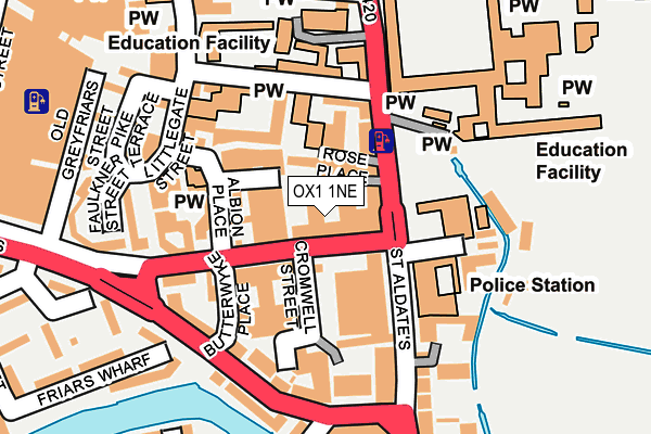 OX1 1NE map - OS OpenMap – Local (Ordnance Survey) OX1 1NE map - OS OpenMap – Local (Ordnance Survey)
