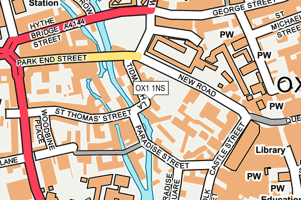 OX1 1NS map - OS OpenMap – Local (Ordnance Survey) OX1 1NS map - OS OpenMap – Local (Ordnance Survey)