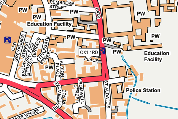 OX1 1RD map - OS OpenMap – Local (Ordnance Survey) OX1 1RD map - OS OpenMap – Local (Ordnance Survey)