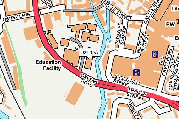 OX1 1SA map - OS OpenMap – Local (Ordnance Survey) OX1 1SA map - OS OpenMap – Local (Ordnance Survey)