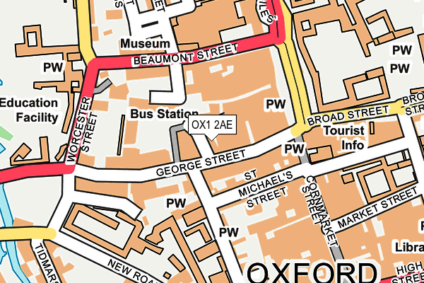 OX1 2AE map - OS OpenMap – Local (Ordnance Survey) OX1 2AE map - OS OpenMap – Local (Ordnance Survey)