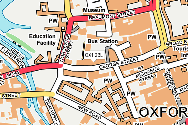 OX1 2BL map - OS OpenMap – Local (Ordnance Survey) OX1 2BL map - OS OpenMap – Local (Ordnance Survey)